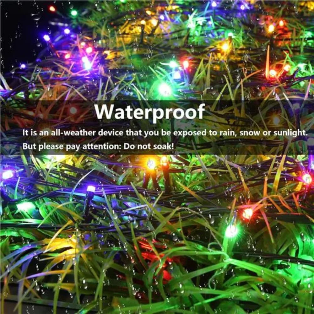 164FT 500 LED Christmas Fairy Lights, Warm White & Multi Color String Lights
